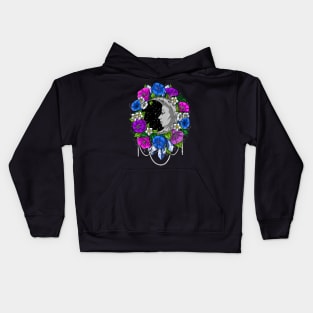 Moon Floral Fantasy Kids Hoodie